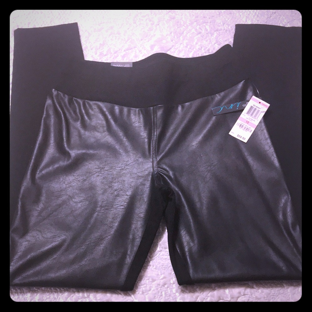INC Faux-Leather Pull-On Pants